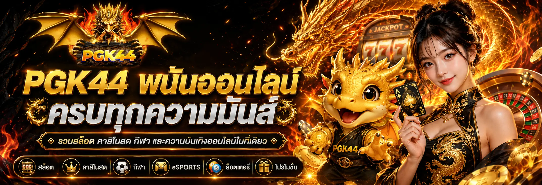 pgk44 เว็บพนันออนไลน์รวมสล็อต คาสิโน และกีฬา ใช้งานง่ายบนมือถือ